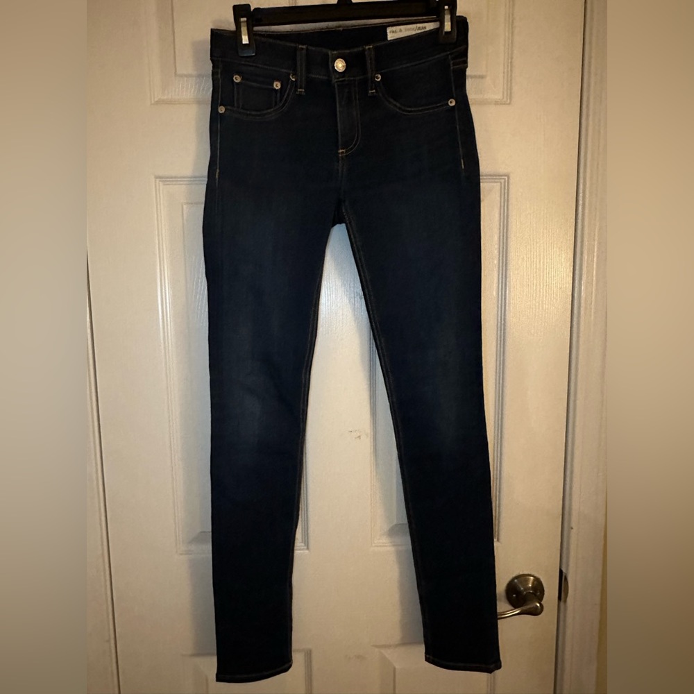 Rag and Bone Low Rise Skinny Jeans